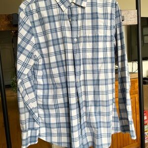 Sonoma Blue and White Checkered Men's Shirt